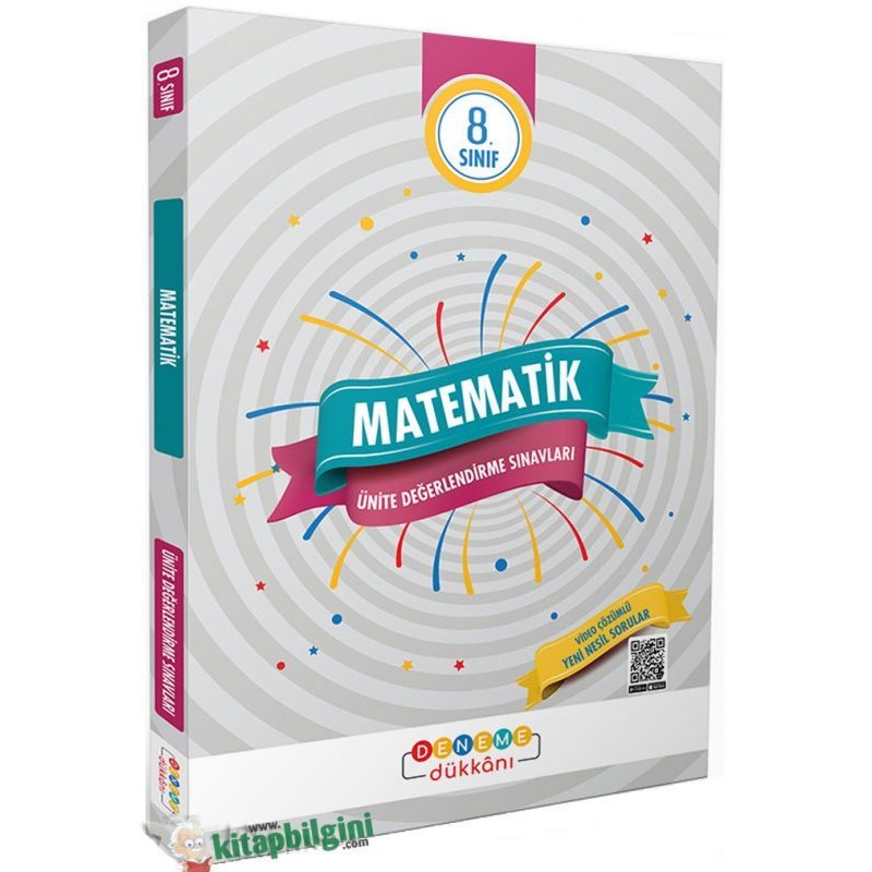 8. Sınıf Matematik Ünite Değerlendirme Sınavları Deneme Dükkanı Yayınları