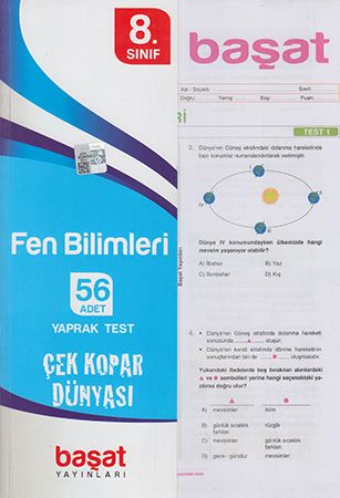 8.SINIF FEN BİLİMLERİ ÇEK KOPAR DÜNYASI-BAŞAT