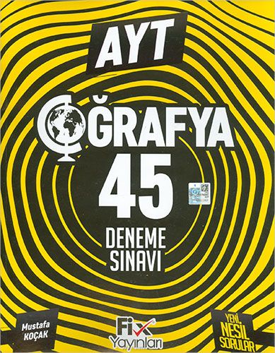 AYT Coğrafya 45 Denemeleri Fix Yayınları