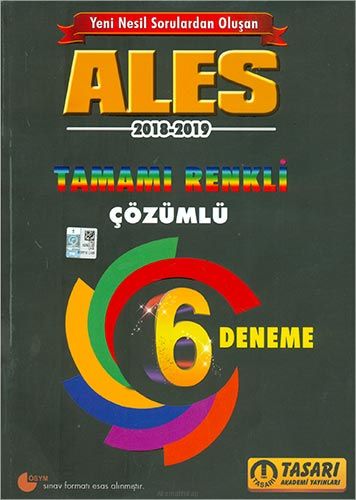 ALES Yeni Nesil 6 Renkli Fasikül Çözümlü Deneme 2018 2019