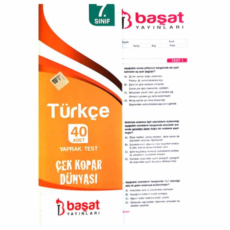 Başat Yayınları 7. Sınıf Türkçe Yaprak Test