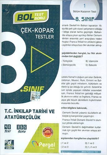 8.Sınıf İnkılap Tarihi Yaprak Test