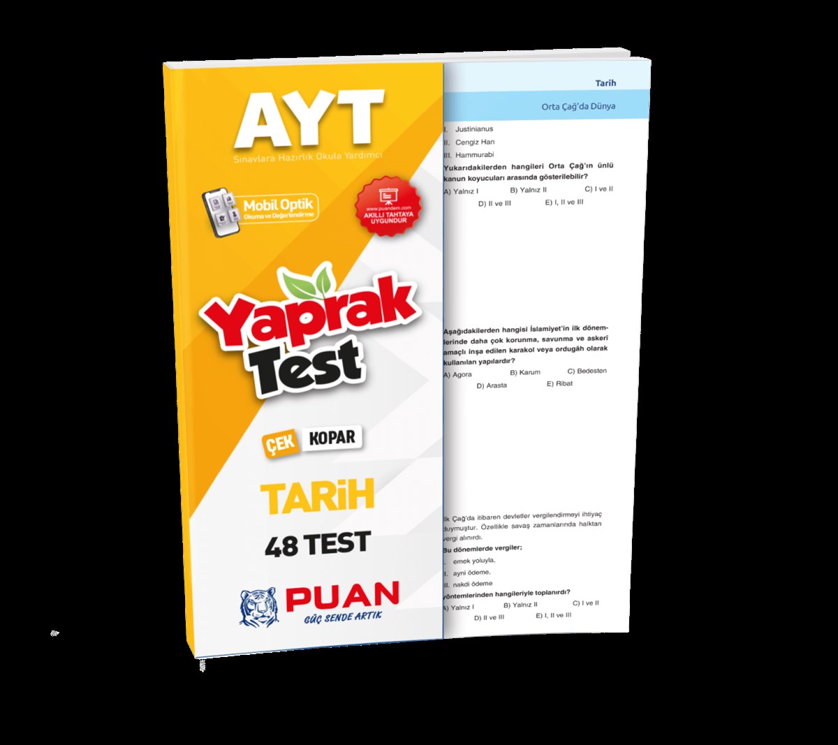 Puan Ayt Puan Tarih Yaprak Test